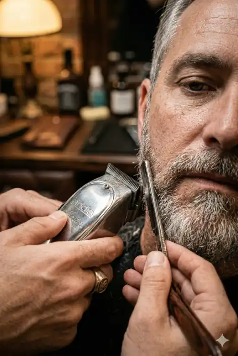 Modelowanie i strzyżenie brody brzytwą Kutno